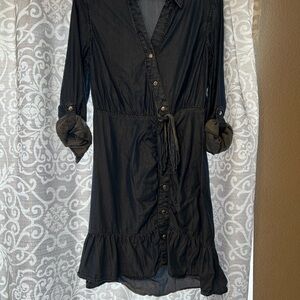 Blue Jean Button-Up Dress